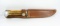 Pre 1965 Case xx 516-5 Fixed Blade Knife. Stag Handle an Leather Sheath. 8-