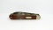 Cattaraugus 2-Blade Electrician's Knife. # 2108. Barehead cocobolo Scales w
