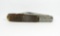 Iroquois Utica NY #31 Daddy Barlow Folding Knife. Jigged Bone Handles. Chip