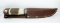 Robert Klaas Kissing Crane Brand Hunting Knife #715. Solingen Germany. Stag