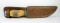 Taylor Eye Witness Knife, Sheffield England. Aged Stag Handle. Full Brass G