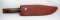 Very Old Hand Forged Primitive Dagger. IronFerriules Copper Guard. Hardwood