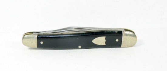 Schrade Cut Co. Walden NY 3-Blade Serpentine Whittler Jack Knife. Saber Gro