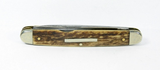 Pre 1891 J. Deakin & Sons Sheffield, England True Whittler Jack Knife. Stag
