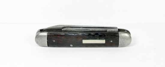 Berkshire Cut Co. USA Equal End Jack Knife with Nice Bone Handles & Bar Shi