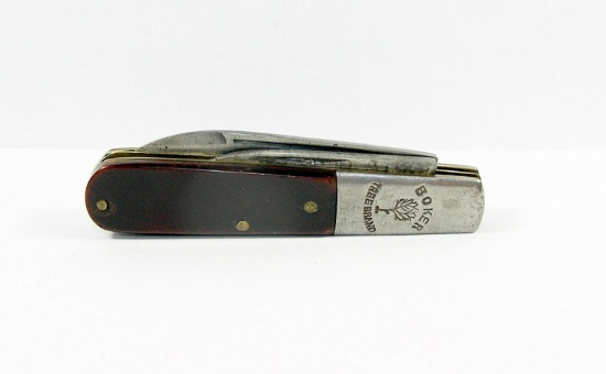 Boker Tree Brand Pattern 492 Barlow Jack Knife. Nice Sawn Bone Scales. Spea