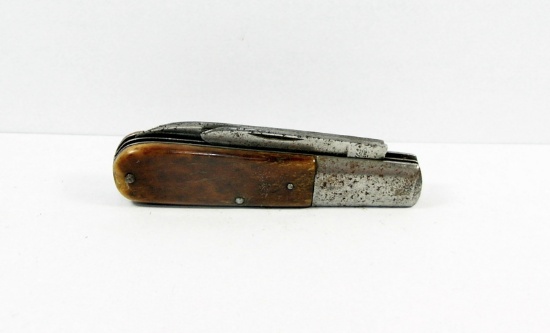 Clauss, Fremont, Ohio Barlow Jack Knife. Spear Master with Snap & 1/2 Stop.