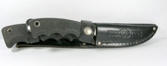 Western USA Twin Set R18 Guthook and R2 Small Hunter Fixed Blade Knives in