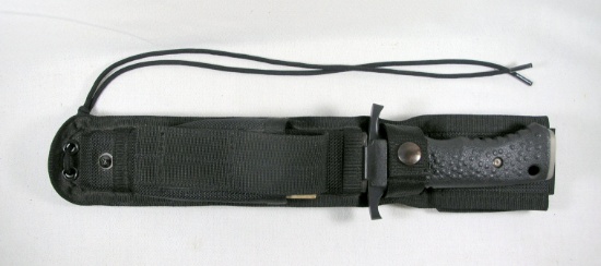 Gerber Portland, OR Silver Trident Combat Fighting Knife with Blackhawk Fab
