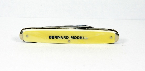 Shapleigh Hdwe Co Diamond Edge Pattern B548 Pen Jack Knife. Cracked Ice Han