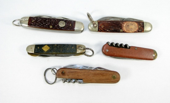 5-Utilty Knives including Ulster and Imperial Boy Scout Knife.