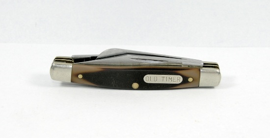 Schrade Old Timer 34 OT 3-Blade Jr Stockmen Jackknife.