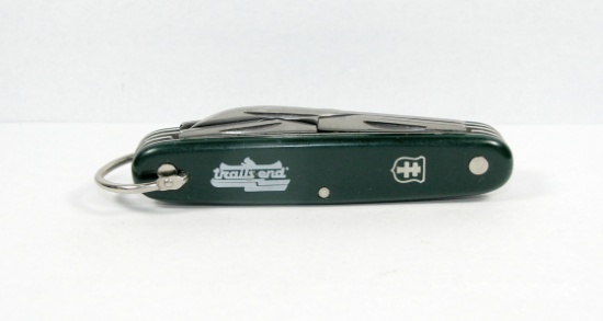 Green Colonial 4-Blade Utility Knife. With Advertising