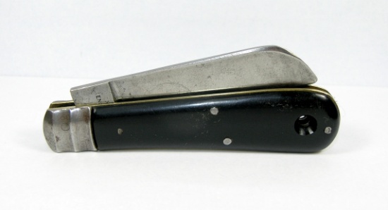 Joseph Rodgers Sheffield, England. Sailor's Rope Knife. Slick Black (celluo