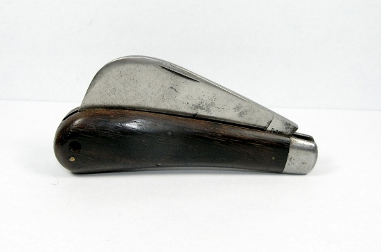 1920-40 Case Tested Hawkbill Pruner.Nice Walnut Scales. Ex Condition w/ Gre