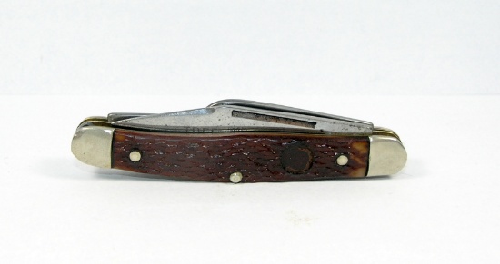 Boker USA #8588 Junior Stock Knife with "Tree Brand" Blade Etch. Good Carry