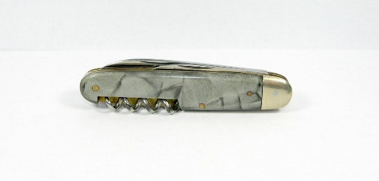 Ernst Bruckmann Solingen, Germany Sport Knife.Two Blades and a Corkscrew. G