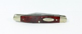1965-1969 Case xx USA Serpentine Jack Knife Pattern 6227. Red Bone Scales &
