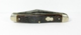 Remington R1823 Serpentine Jack Knife. Jigged Bone Scales & Crest Shield. G