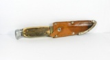 Anton Wingen Jr. Othello Solingen Germany Hunting Knife. Fullered Clip Blad