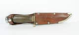 Edge Brand Solingen, Germany Pattern 459 Hunting Knife In Original Leather