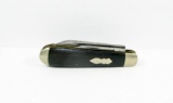 Rare 100 Year Old Clay  Andover, NY Teardrop Jack Knife. Ebony Scales & Bom