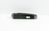 Pre 1928 Challenge Bridgeport, CT Regular Jack Knife. Ebony Handles & Crest