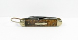 Pre 1940 Schrade Cut Co. Walden NY 4-Blade Utility Scout Jack Knife. Nice B