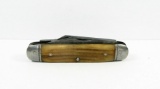 Pre 1920 Clauss, Fremont, Ohio, #30 Cattle Jack Knife. Clip & Punch Blade S