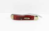 2000 Case xx  61953 L SS Russ Lock Jack Knife. Great Red Bone Scales & Case