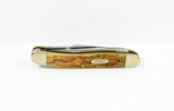 1992 Case XX USA 6318SSPU Jr. Stock Knife. Jigged Brown Bone Scales & Case