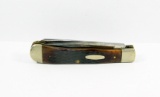 1983 Case xx USA 7-Dot Trapper Jack Knife 6254. Nice Jigged Brown Bone Scal