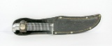 Western Boulder CO. F40 Black Beauty Hunting Knife with Original Leather Sh