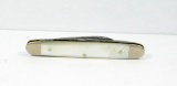Clauss fremont, OH Senator Pen Jack Knife Pattern #55. Genuine Pearl Handle