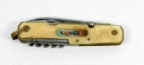 A. Monneret 6-Blade Utility Knife. All Blades Appear to be un used. Cellulo