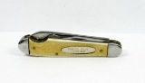 Pre 1937 IKCo Imperial Knife Co. Teardrop Easy Open Jack Knife. Cracked Ice