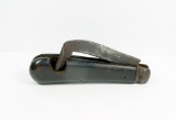 Very Old Unmarked Timber Scribe (rase knife). Ebony Scales, Full Blade, All
