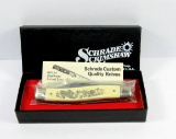 1983 Schrade USA SC505 Great American Outdoor Series Scrimshaw Pocket Knife