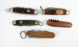 5-Utilty Knives including Ulster and Imperial Boy Scout Knife.