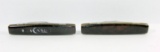 2- 1979 Case Diamond Jubilee pattern278 Faux Tortoise Shadown Pen Knives. O