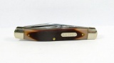 Schrade Old Timer 77OT Improved Muskrat Shield. Unsharpened but w/ Carbon S