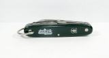 Green Colonial 4-Blade Utility Knife. With Advertising