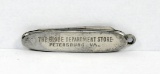 1920-30's H Keschner Germany Mini Keychain Pen Knife. Vertising The Globe D