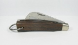 1946-1973 Schrade-Walden Pattern 136 Walnut Pruner. Unsharpened  Near Mint