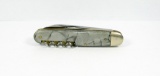Ernst Bruckmann Solingen, Germany Sport Knife.Two Blades and a Corkscrew. G