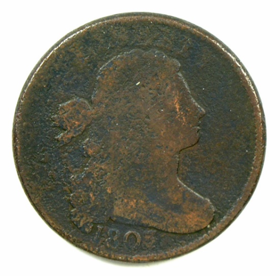 14.  1803  U.S. Draped Bust Large Cent, Large Fraction