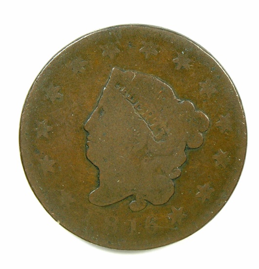 16.  1816  U.S. Liberty Head Large Cent