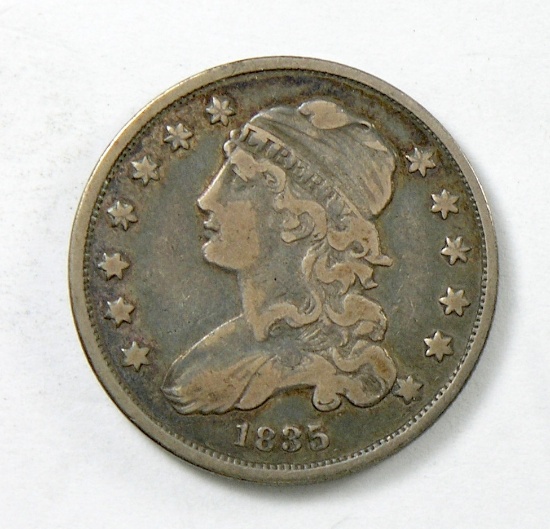 60.  1835   Capped Bust 25 Cent