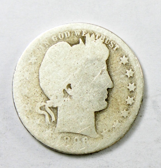 64.  1896-O Barber Quarter Dollar