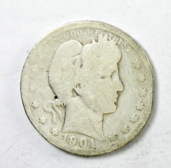 66.  1901    Barber Quarter Dollar